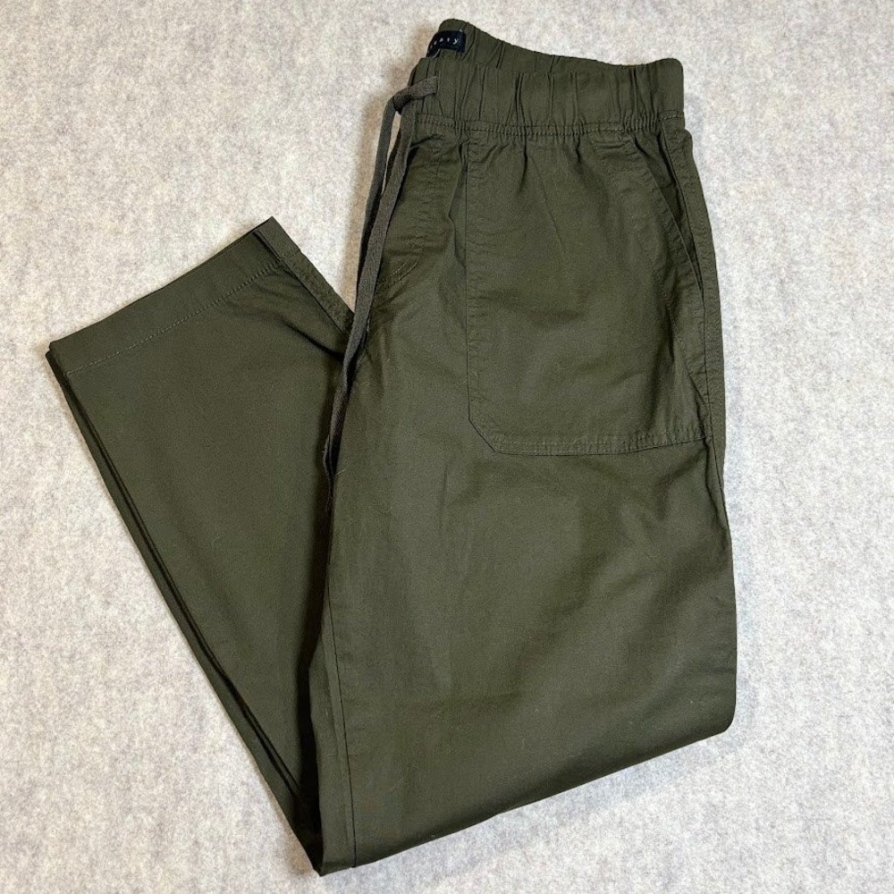 Sanctuary Cargo Pants Wmn Medium Olive Green Cotton Utility Drawstring Straight